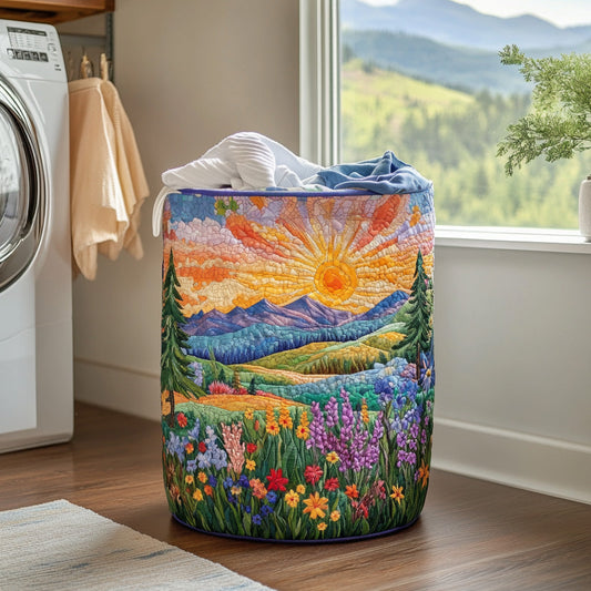 Radiant Bloom Quilted Laundry Basket NCU0PVL604
