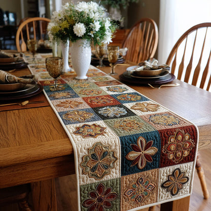 Radiant Bloom Quilted Table Runner NCU0PTT586