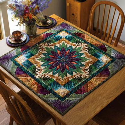 Radiant Bloom Quilted Table Topper NCU0NNT1138