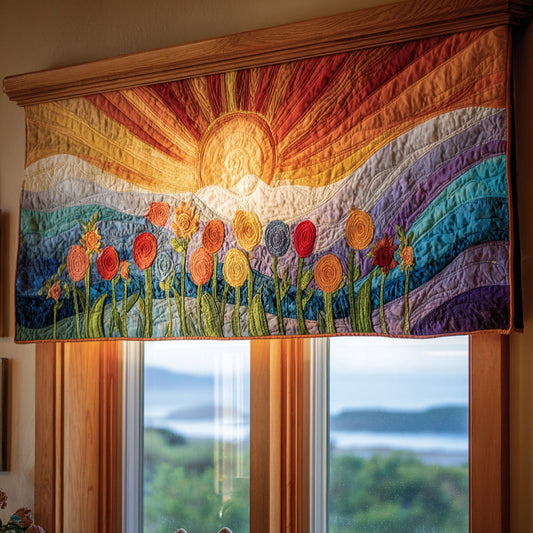 Radiant Blossom Quilted Valance NCU0PVL503