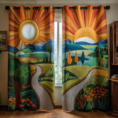 Radiant Dawn Quilted Curtains NCU0PTT2119