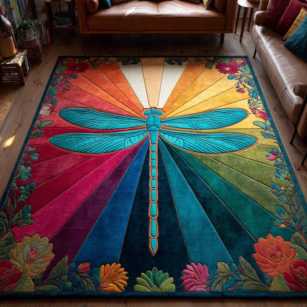 Radiant Dragonfly Area Rug NCU0NXD1536
