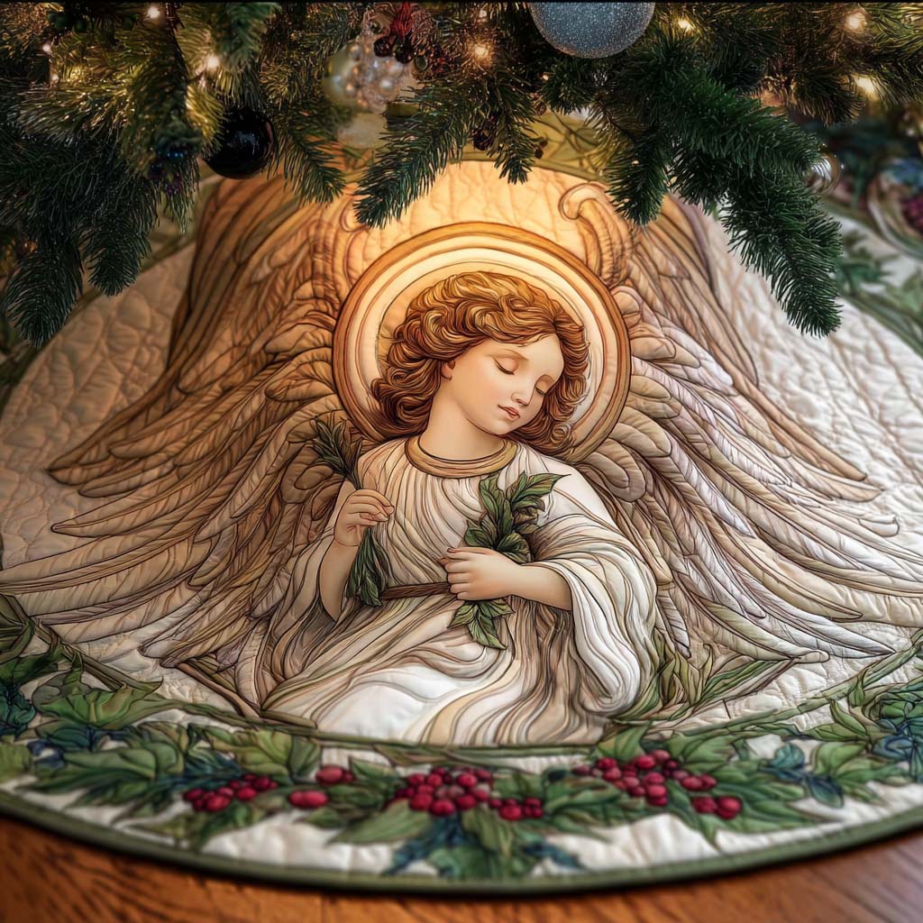 Radiant Faith Quilted Tree Skirt NCU0NXD953