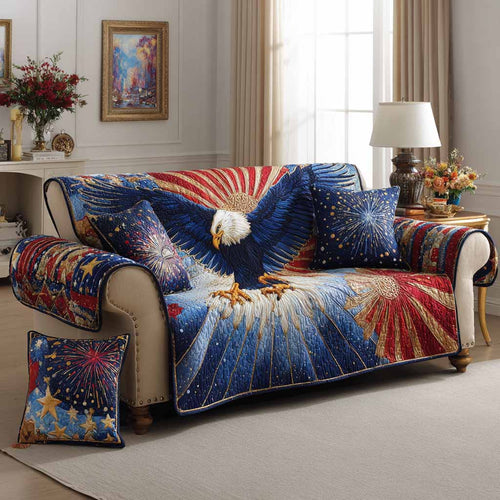 Radiant Glory Quilted Sofa Cover NCU0NXD1576