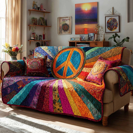 Radiant Harmony Quilted Sofa Cover NCU0NXD1497