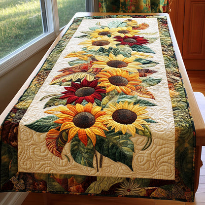 Radiant Horizon Line Quilted Table Runner NCU0PTT256