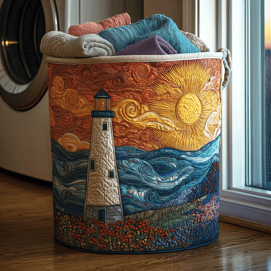 Radiant Lighthous Quilted Laundry Basket NCU0TH2919