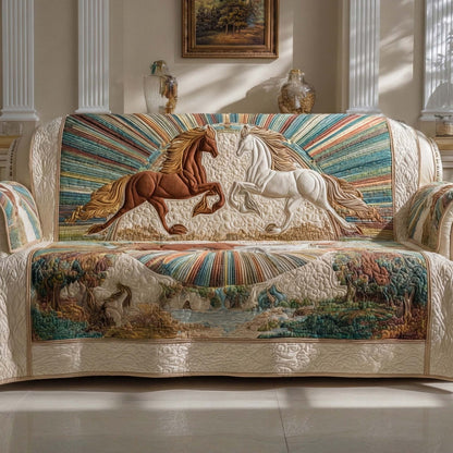 Radiant Mane Quilted Sofa Cover NCU0NXD1338