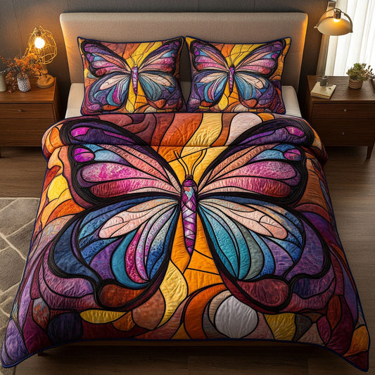 Radiant Monarch 3-Piece Quilted Bedding Set NCU0NNT594