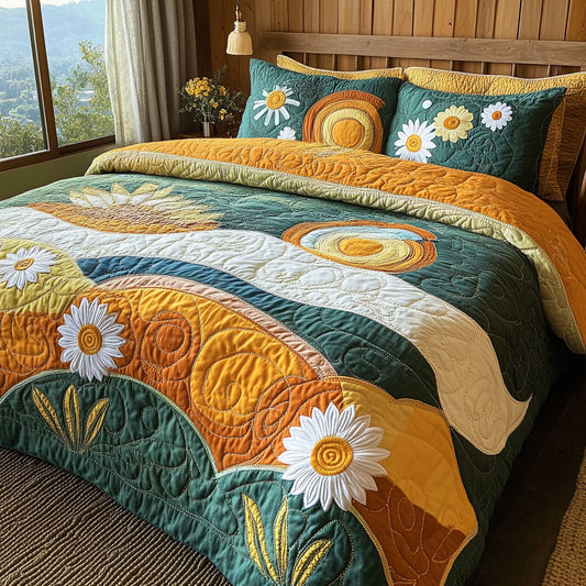 Radiant Mornings 3-Piece Quilted Bedding Set NCU0PTT267