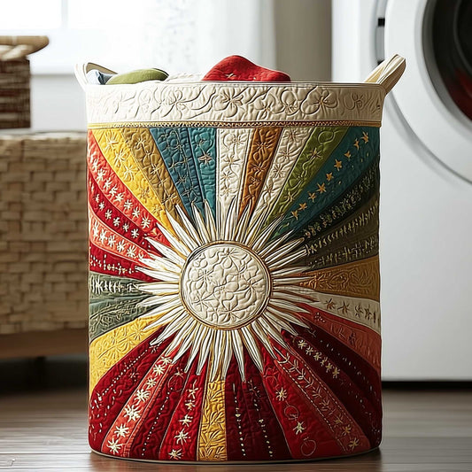 Radiant Sunburst Quilted Laundry Basket NCU0HTT092