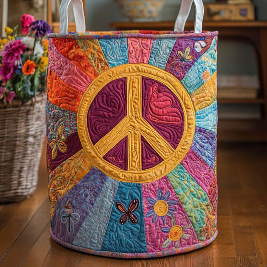 Radiant Vibe Quilted Laundry Basket NCU0NXD756