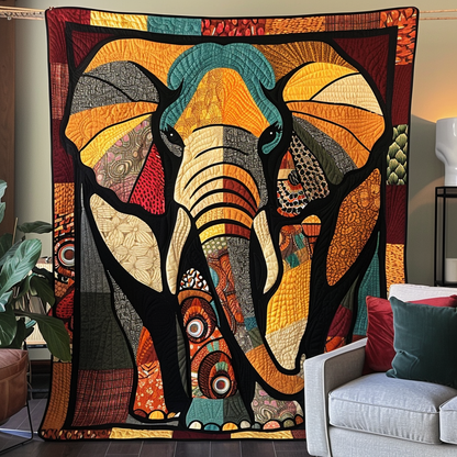 Rainbow Elephant Dreams Quilted Blanket NCU0TH735