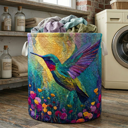 Rainbow Field Quilted Laundry Basket NCU0NNT3029