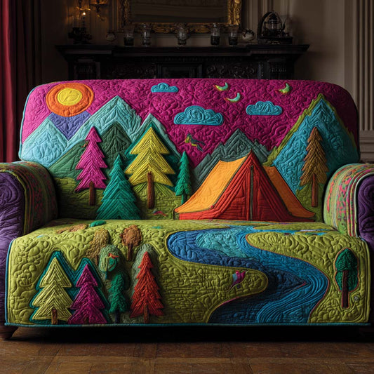Rainbow Forest Camp Quilted Sofa Cover NCU0NXD1165