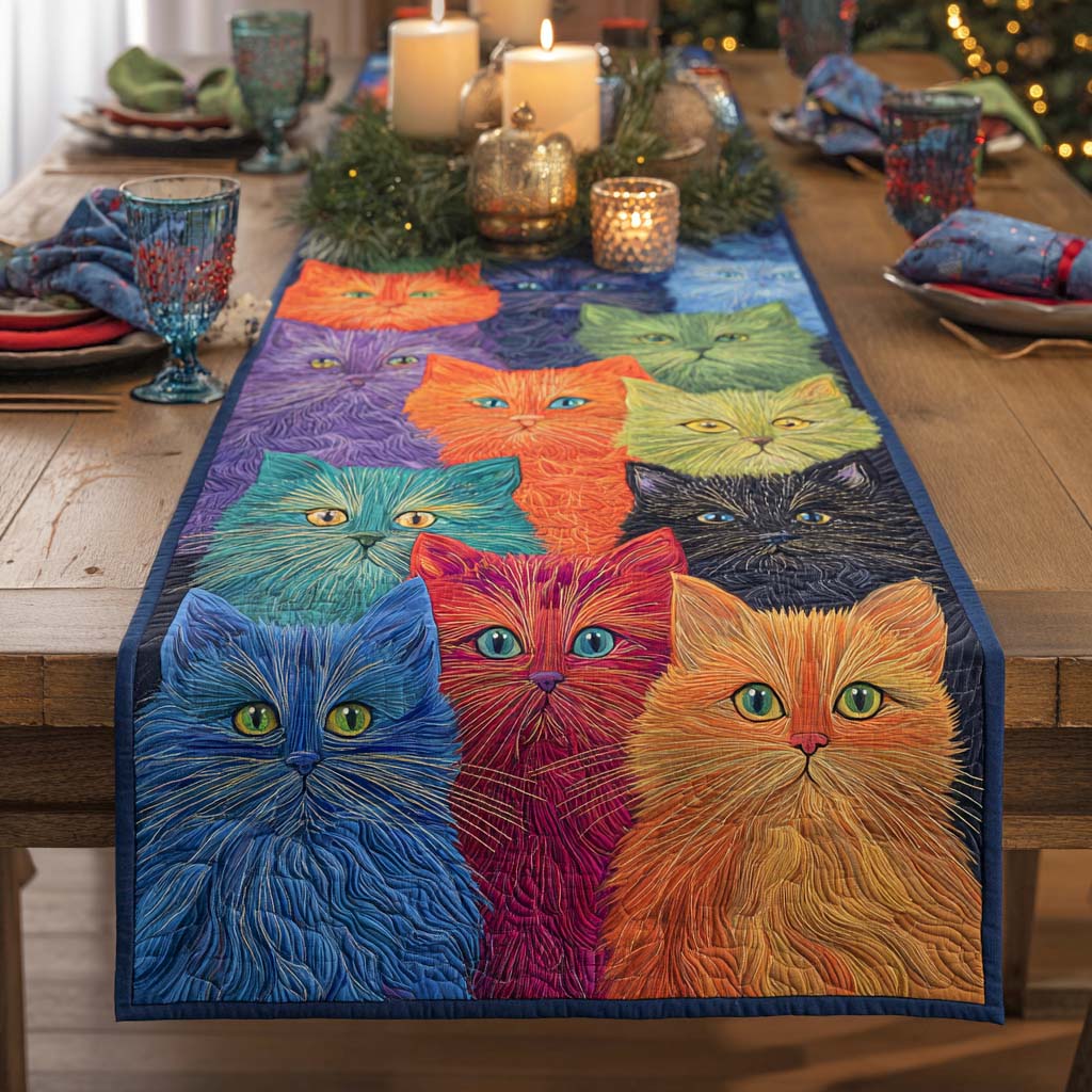 Rainbow Gaze Quilted Table Runner NCU0NXD697