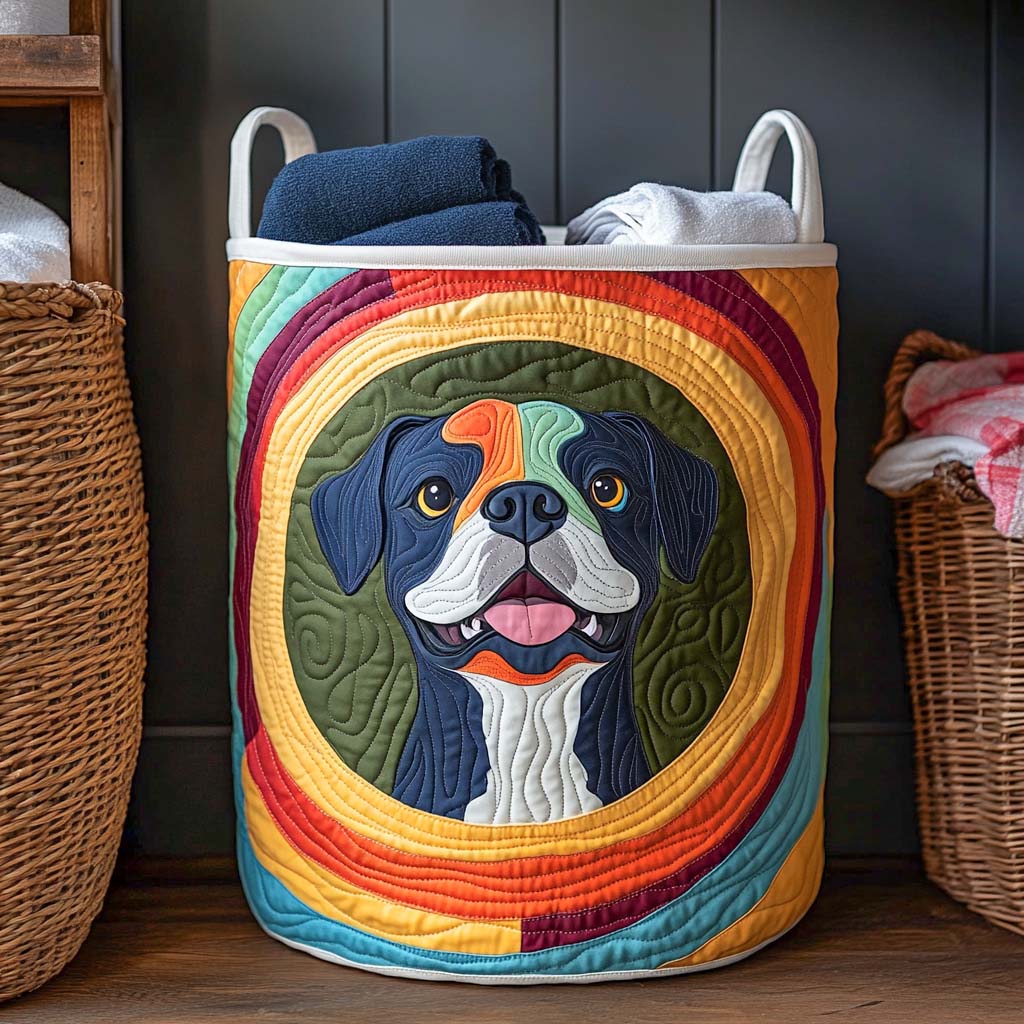 Rainbow Soul Quilted Laundry Basket NCU0NXD637