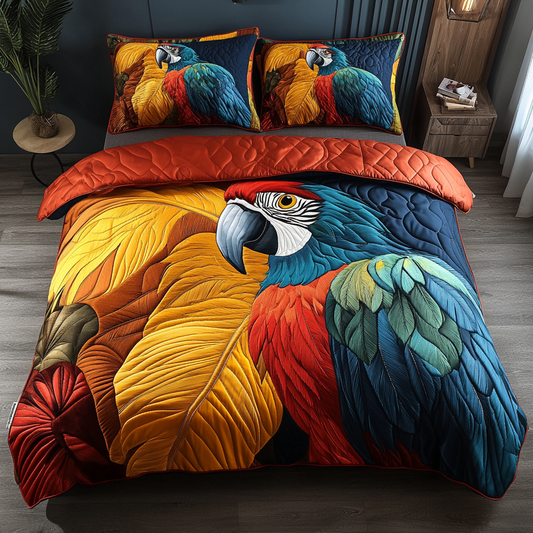 Rainbow Wing 3-Piece Quilted Bedding Set NCU0DDK154