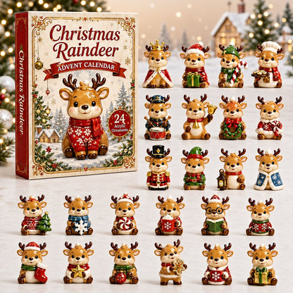 CHRISTMAS KICKOFF 40% OFF - Raindeer Advent Calendar 2026 - 24-Day Festive Countdown, Acrylic Charms Blind Box - Gift For Festive Collectors AC0NT009