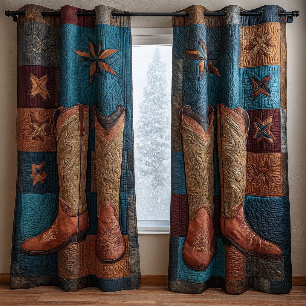 Ranch Retreat Quilted Curtains NCU0DDK2553