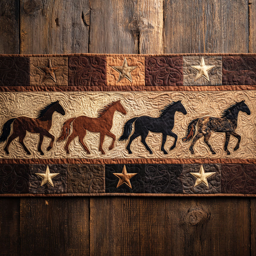 Ranch Stampede Quilted Table Runner NCU0NTV839