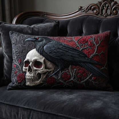 Crimson Raven Quilted Bedding Pillow Case NCU0PVL940
