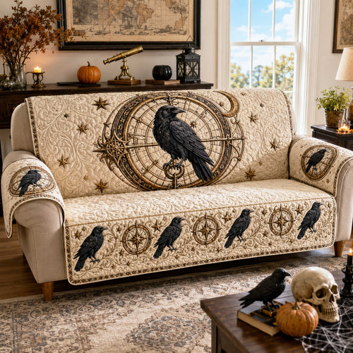 Raven Twilight Quilted Sofa Cover NCU0NTD2181