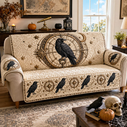 Raven Twilight Quilted Sofa Cover NCU0NTD2181