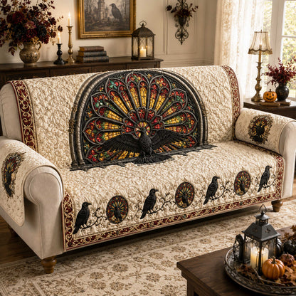 Raven Whisper Quilted Sofa Cover NCU0NTD2178
