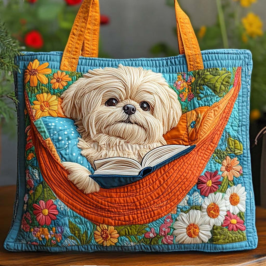 Reading Lover Tzu Quilted Tote Bag NCU0NXD713