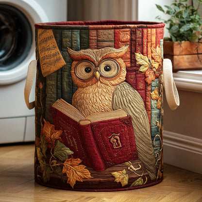 Reading Night Owl Quilted Laundry Basket NCU0NTD1064