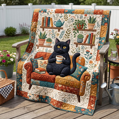 Reading Whiskers Quilted Blanket NCU0NTD1949