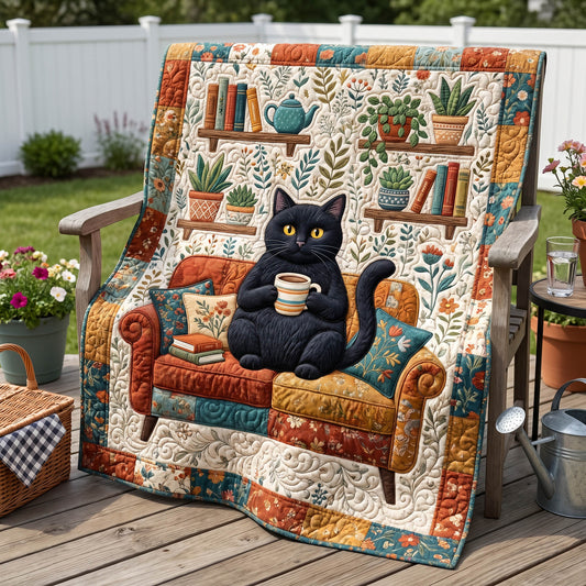 Reading Whiskers Quilted Blanket NCU0NTD1949