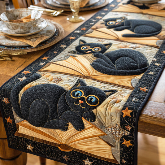 Reading Whiskers Quilted Table Runner NCU0NTD1220