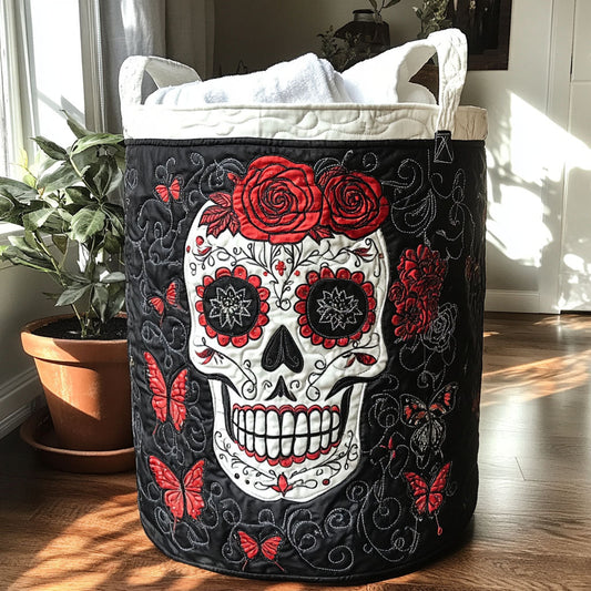 Rebel Bones Quilted Laundry Basket NCU0PTT1180