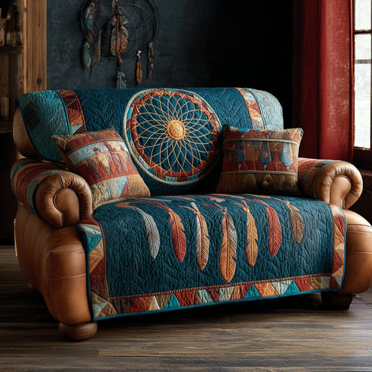 Red Canyon Quilted Sofa Cover NCU0DV1776