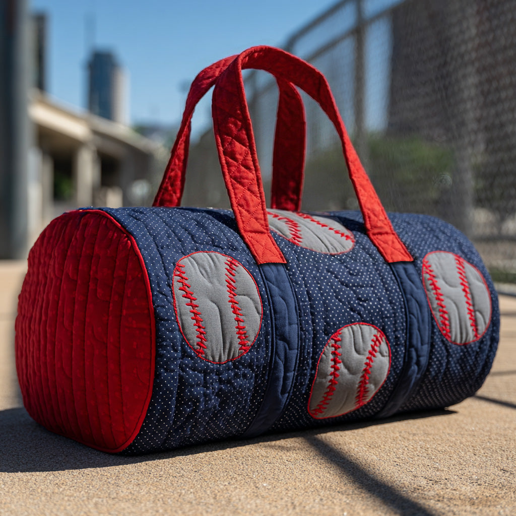 Red Dugout Quilted Duffle Bag NCU0LDH670