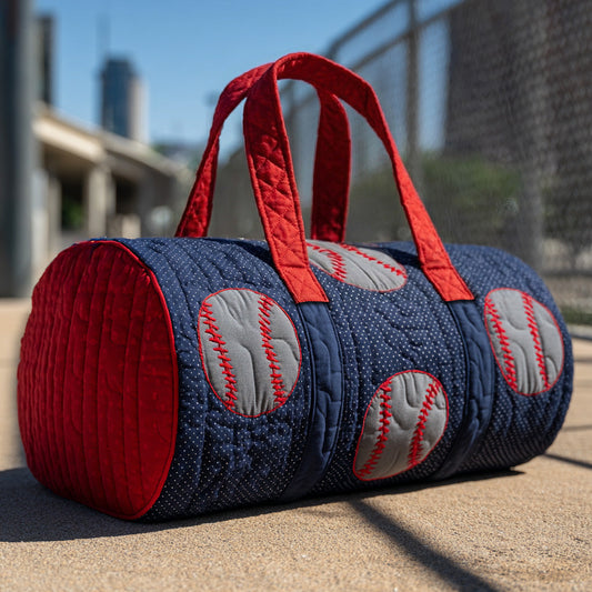Red Dugout Quilted Duffle Bag NCU0LDH670