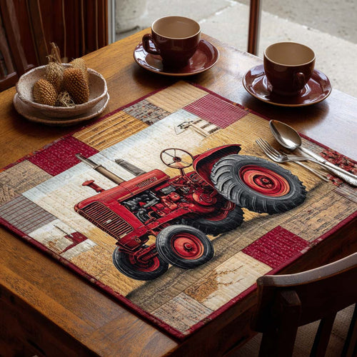 Red Farm Power Quilted Table Topper NCU0NXD119