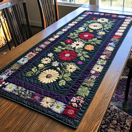Red Garden Quilted Table Runner NCU0DDK461