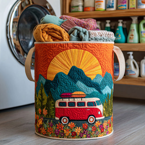 Red Journey Quilted Laundry Basket NCU0NTV217