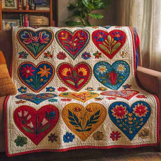 Red Love Quilted Blanket NCU0NXD1266