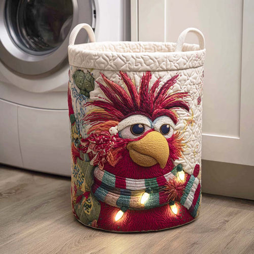 Red Plume Quilted Laundry Basket NCU0NTD171