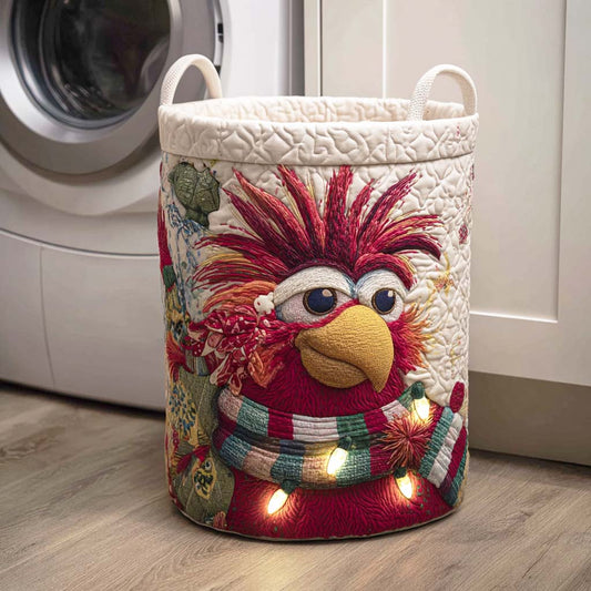Red Plume Quilted Laundry Basket NCU0NTD171