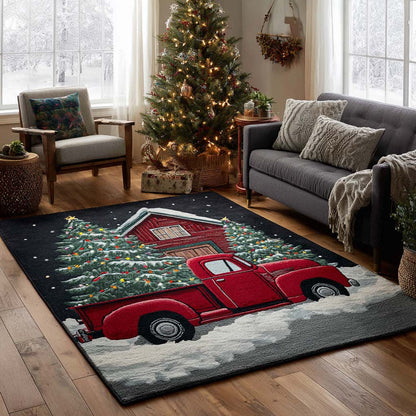 Red Truck Area Rug NCU0NT10089