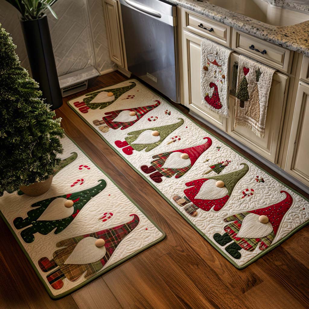 Red and Green Kitchen Area Rug NCU0NT10922