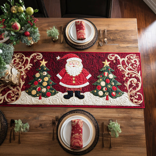 Redwood Santa Claus Quilted Table Runner NCU0HNH557