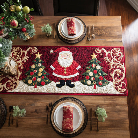 Redwood Santa Claus Quilted Table Runner NCU0HNH557