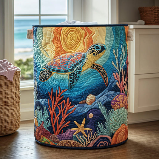 Reef Explorer Quilted Laundry Basket NCU0PVL636