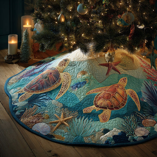 Reef Journey Christmas Quilted Tree Skirt NCU0PVL744
